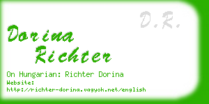 dorina richter business card